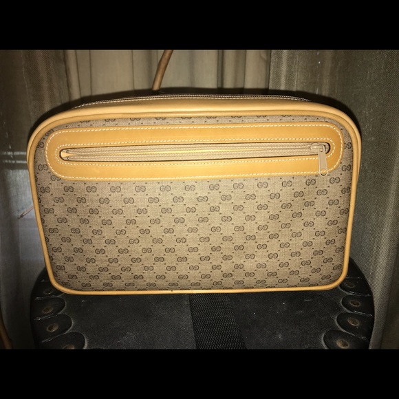 NWT!! Vintage RARE!!!  GG web logo cosmetic case/clutch - Picture 3 of 9